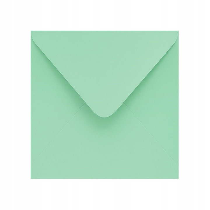 Set Plicuri Decorative K4 Verde Menta, Neopak, Hartie Solida Si Durabila, Hartie Offset, Gramaj 120 g/M², Inchidere Banda Adeziva Hk, 165 x 165 mm, Verde Menta, 10 Buc