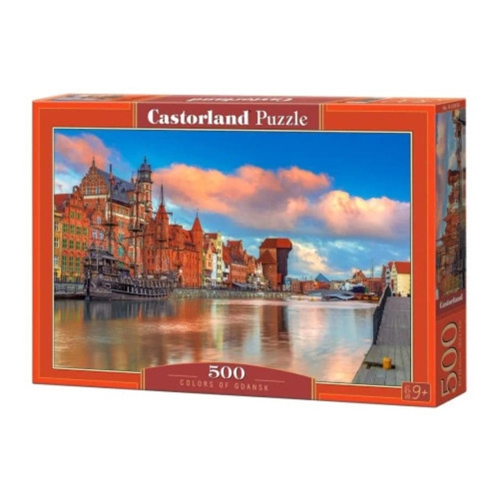 Puzzle 500 Castorland Gdansk színei 47x33cm
