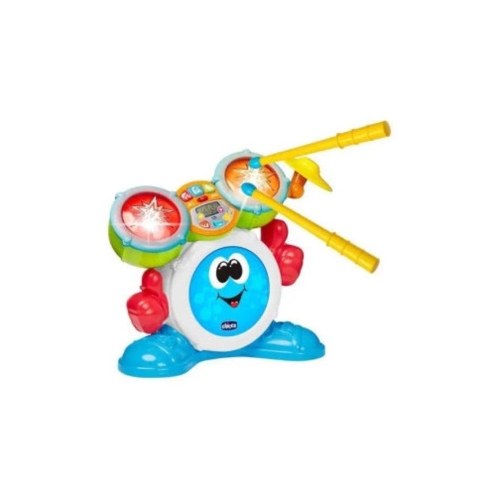 Set instrumente muzicale de jucarie, Chicco, percutie, 9 melodii, multicolor