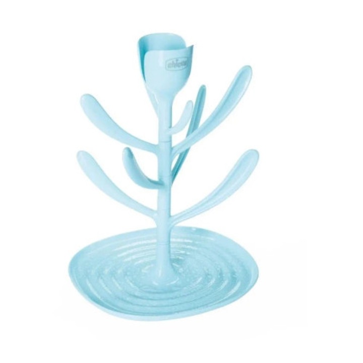 Chicco cumisüveg és cumiszárító, kompakt design, könnyen tárolható, kék