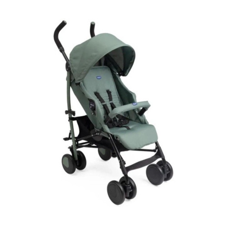 Carucior Chicco Echo Lite, 4 pozitii, roti amortizate, verde