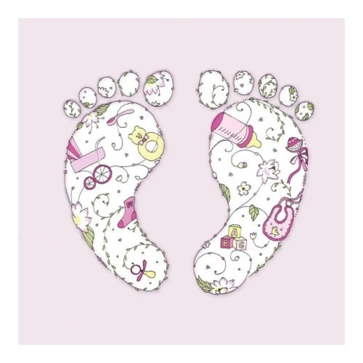 Felicitare set, Clear Creations, Karnet Swarovski, fara text, cu cristale, 10x10cm