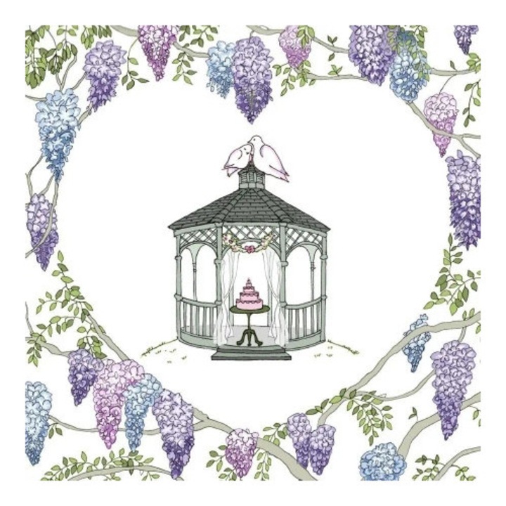 Felicitare Clear Creations, Karnet Swarovski, fara text, cu cristale, 10x10cm