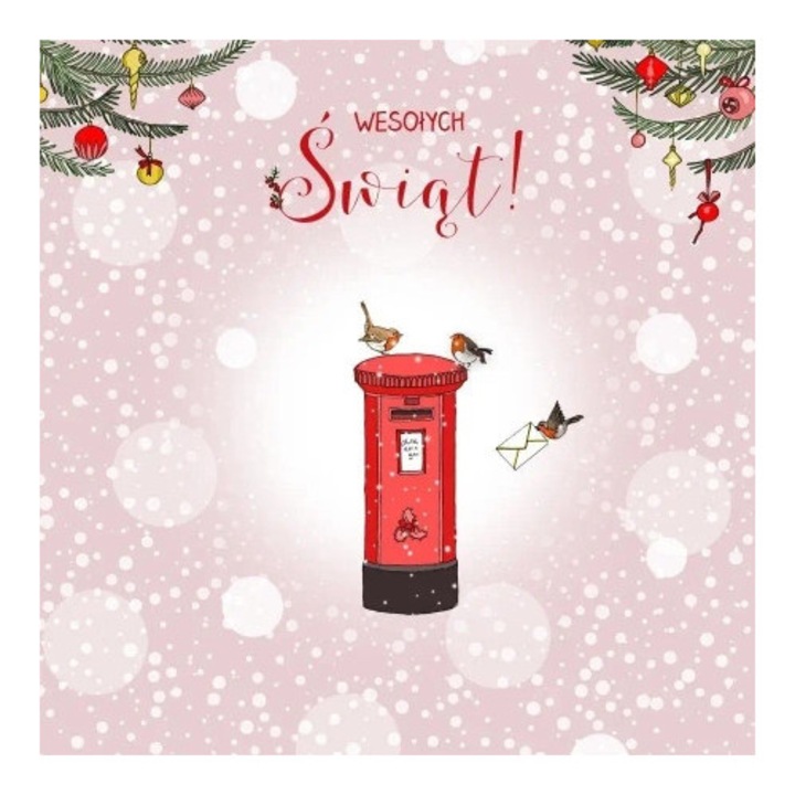 Felicitare Clear Creations, Karnet Swarovski, fara text, cu cristale Swarovski, 10x10cm