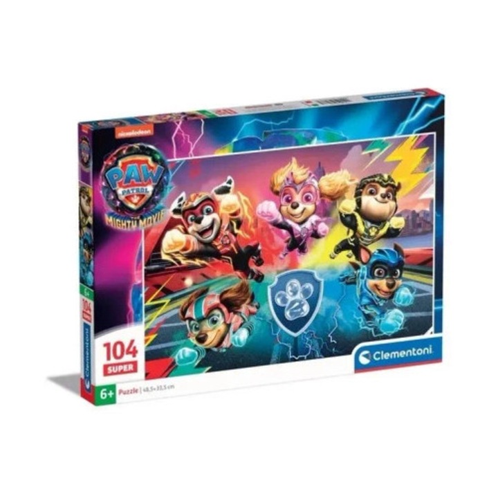 Puzzle 104 Clementoni Super Kolor Mancs őrjárat, 48,5x33,5cm