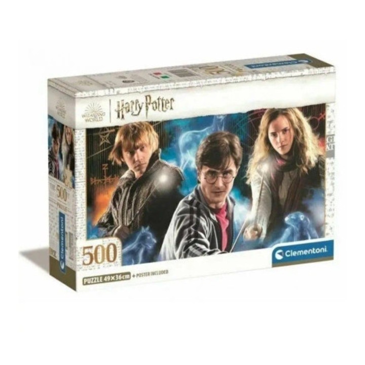Puzzle 500 Clementoni Harry Potter, 49x36cm, ecologic