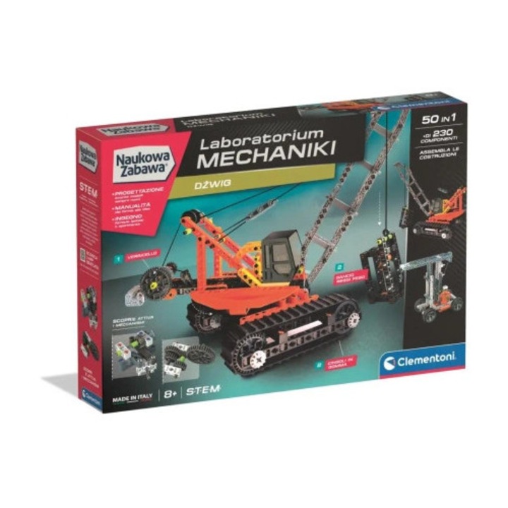 Set de constructie Clementoni, dublu cu dublu, 8 ani+, multicolor