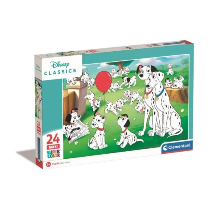 Puzzle 24 Maxi Clementoni Disney Animals, 62x42cm, multicolor