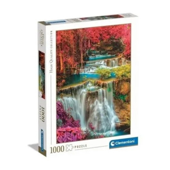 Puzzle 1000 el Clementoni, cadere de apa colorata, 70x50cm, din materiale reciclate
