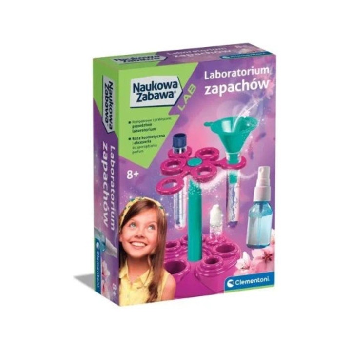 Seturi creative pentru copii, Clementoni, experimente cosmetice, crearea parfumurilor, multicolor