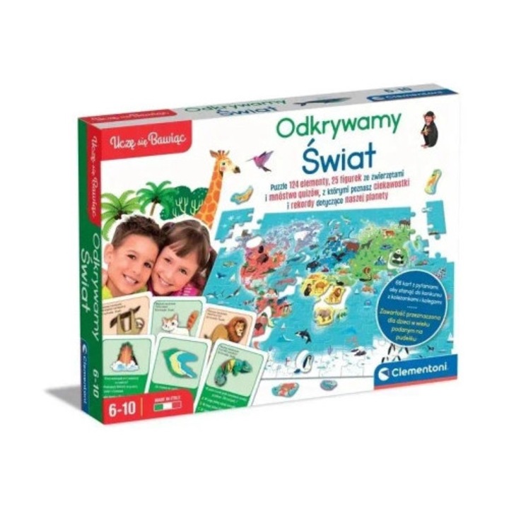 Puzzle Clementoni, Odkrywamy swiat, 1000 piese, multicolor