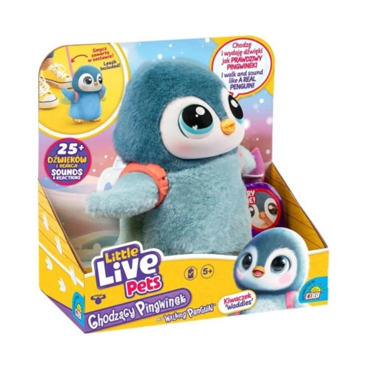 Jucarie interactiva, Cobi, Pingvin Mo-26535, 25 sunete, 13x16x20cm