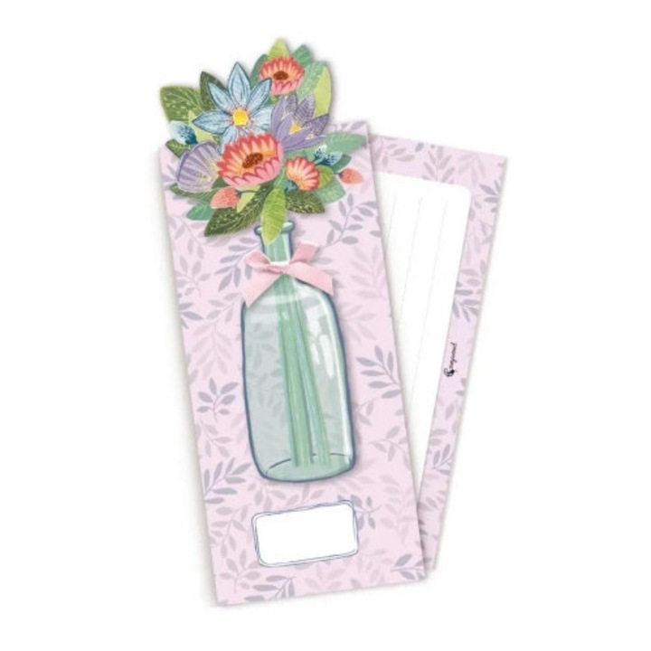 Plic cadou POP UP Cozywood, cu cartonas de urari, violet