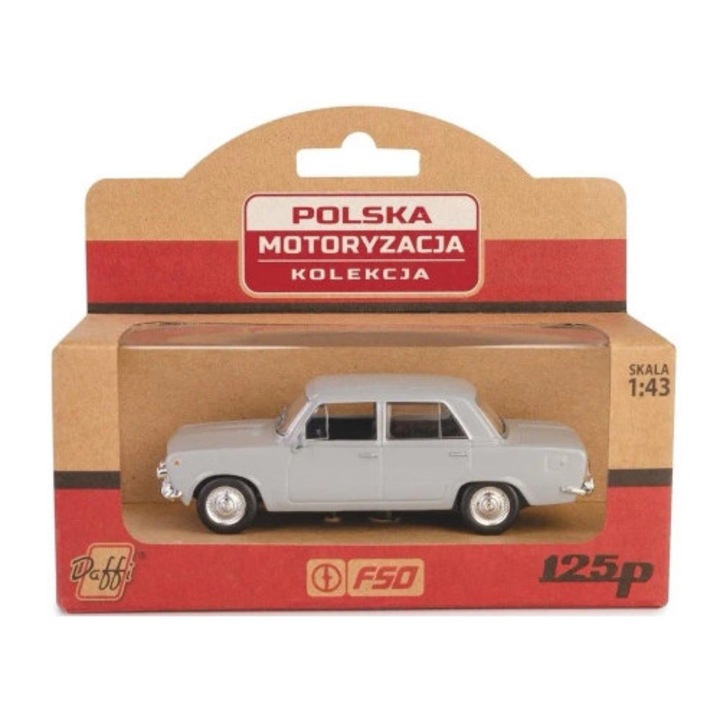 Daffi Fiat 125p autómodell, fém, 1:43