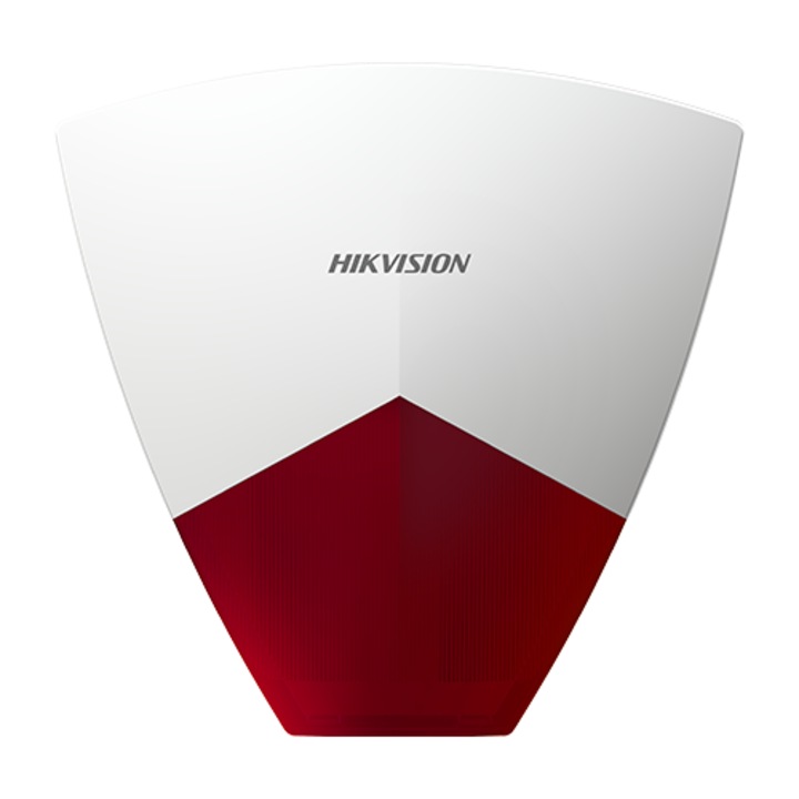 Sirena cablata de exterior HIKVISION DS-PS102X, 110dB, IP55, Rosu, 221x215x51mm