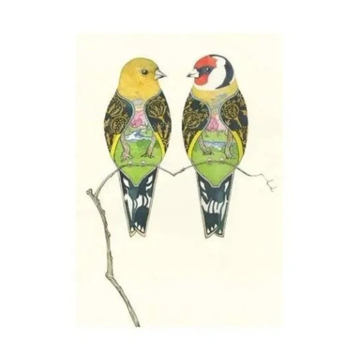 Felicitare DM Collection A042 B6, motiv animalier, 330g/m2, cu envelopa