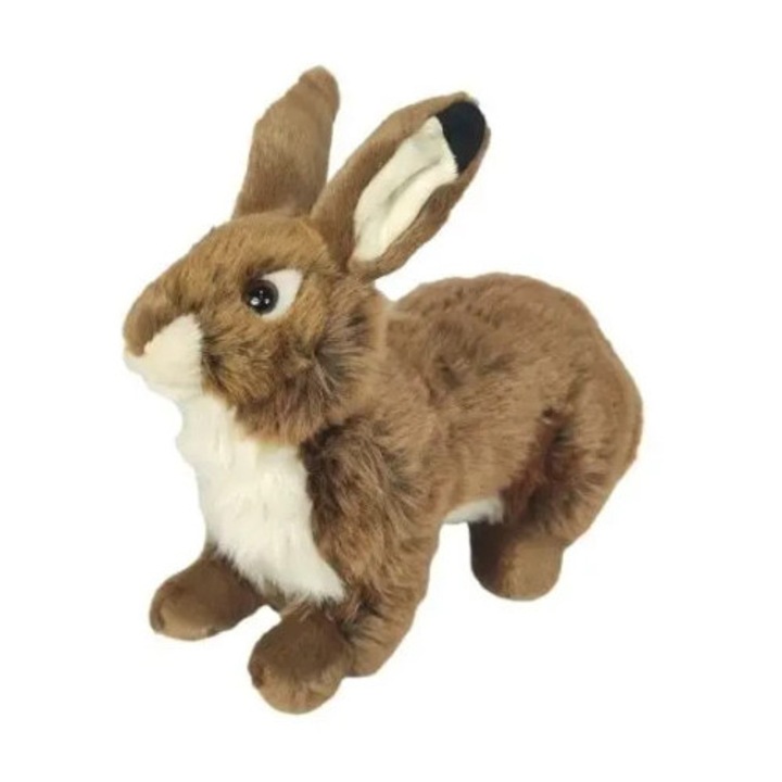 Iepure de plus Dubi, 28cm, culoare maro