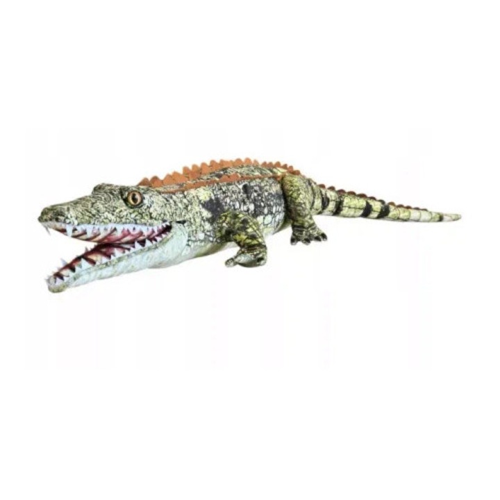 Crocodil de plus, Dubi, 90cm, gri