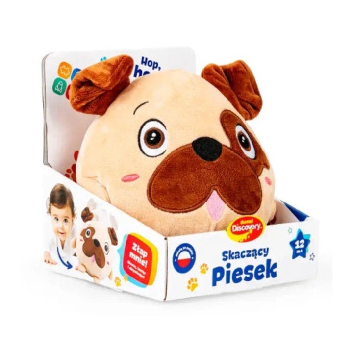 Interaktív gyermekjáték, Dumel, Skaczacy Pies, felvétel funkció, színes, 12hó+