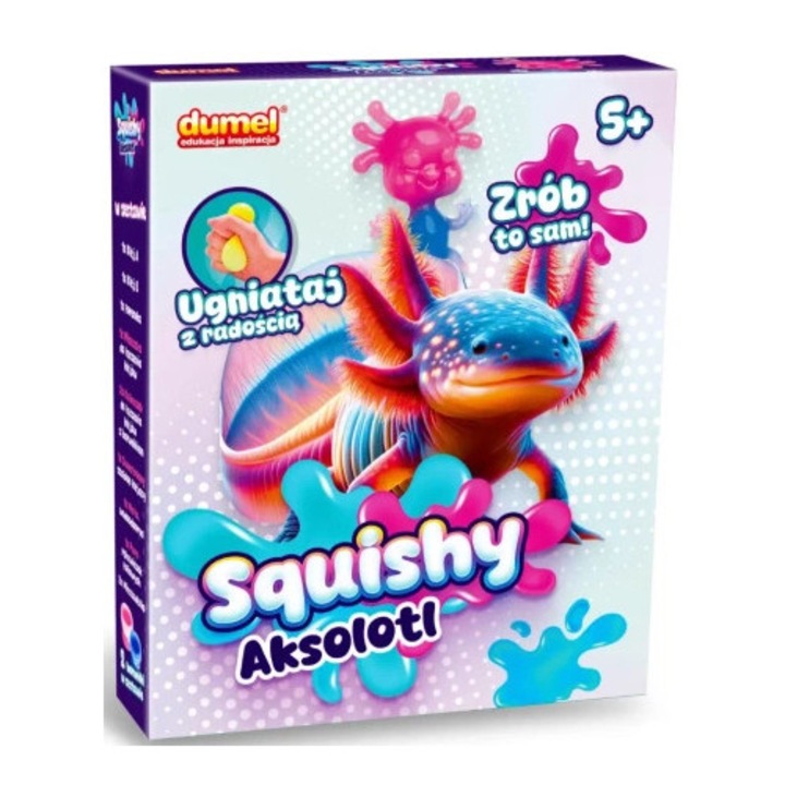 Interaktív gyermekjáték, Dumel, Squishy Akselot, többszínű
