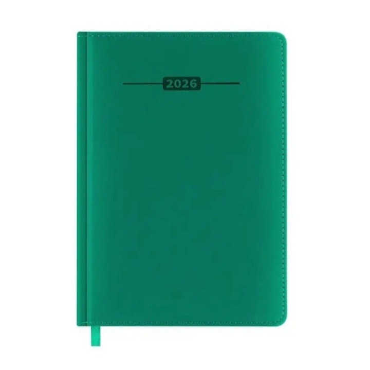 A5 személyre szabható határidőnapló, Easy Stationery, 352 oldal, szürke és bordó, 14,8x21,2cm