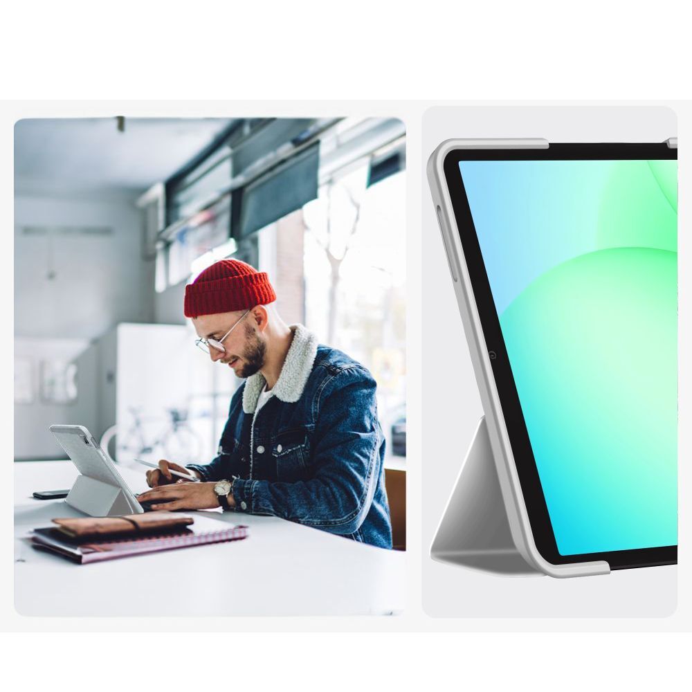 Huse pentru tabletă Samsung Galaxy Tab A9+ Plus 11.0 X210 / X216 - husă inteligentă gri pentru tabletă