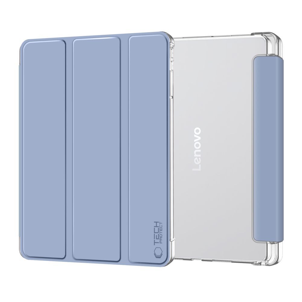 Huse tabletă Graffistore, pentru Lenovo Idea Tab 11 inch (TB-336) inteligentă albastră pentru tabletă, cu spate transparent, cu suport pentru stylus
