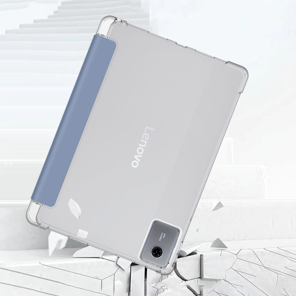Huse tabletă Graffistore, pentru Lenovo Idea Tab 11 inch (TB-336) inteligentă albastră pentru tabletă, cu spate transparent, cu suport pentru stylus