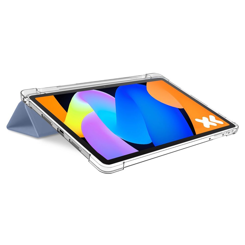 Huse tabletă Graffistore, pentru Lenovo Idea Tab 11 inch (TB-336) inteligentă albastră pentru tabletă, cu spate transparent, cu suport pentru stylus