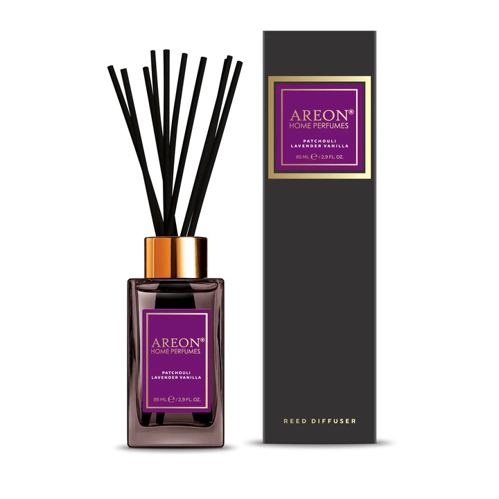 Odorizant Areon Home Perfume 85 ml Patchouli Lavender Vanilla Black Line