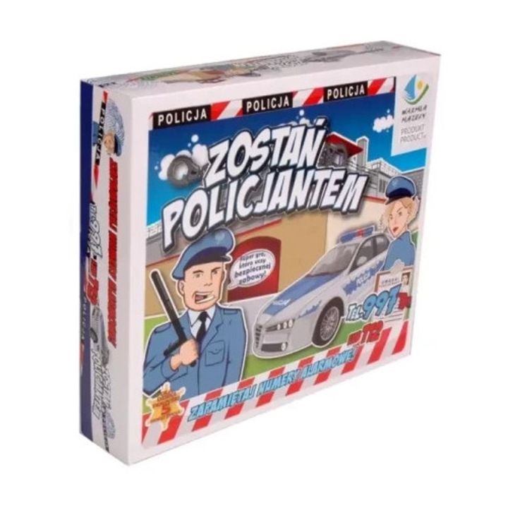 Joc de societate Zostan Policjantem, FAN, educativ, pentru intreaga familie, multicolor, 1-4 jucatori