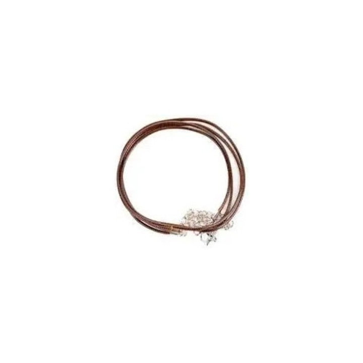 Ékszerzsinór zárral, Fandy, 0,45mm, 50cm, 2 darabos szett, bronz színű