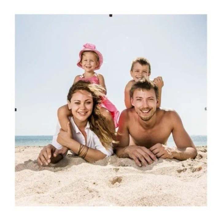 Rama foto clasica Fandy, plexi, 30x30cm, roz