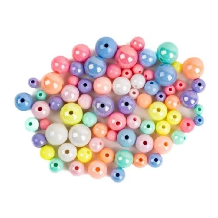 Set bile artizanat Fandy, multicolor, 30g, 6x8x10mm