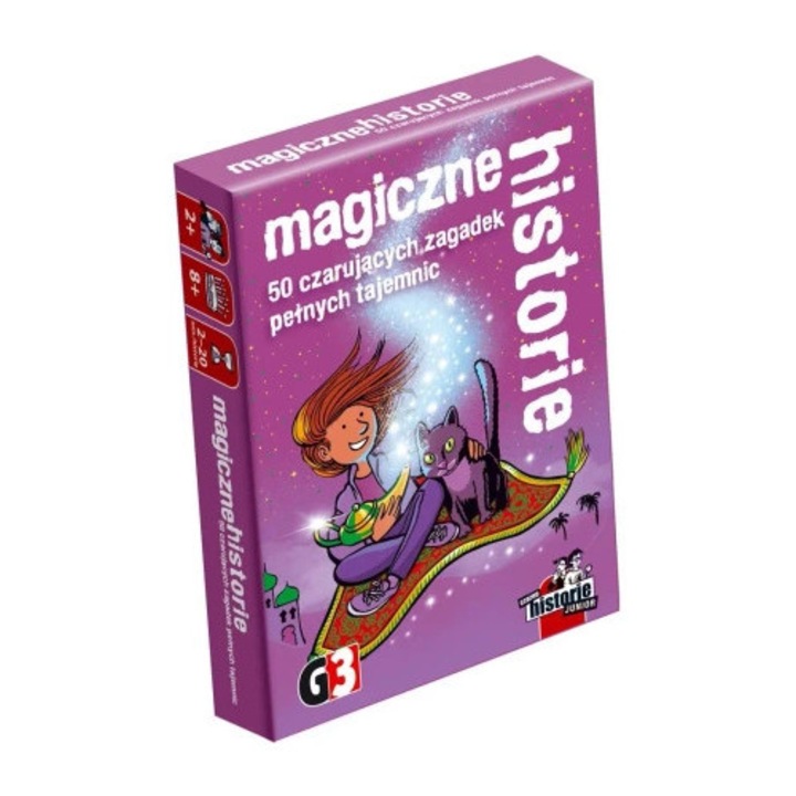 Társasjáték kártyák, G3, Varázslatos történetek, 50 kártyás készlet, 2-20 perc.