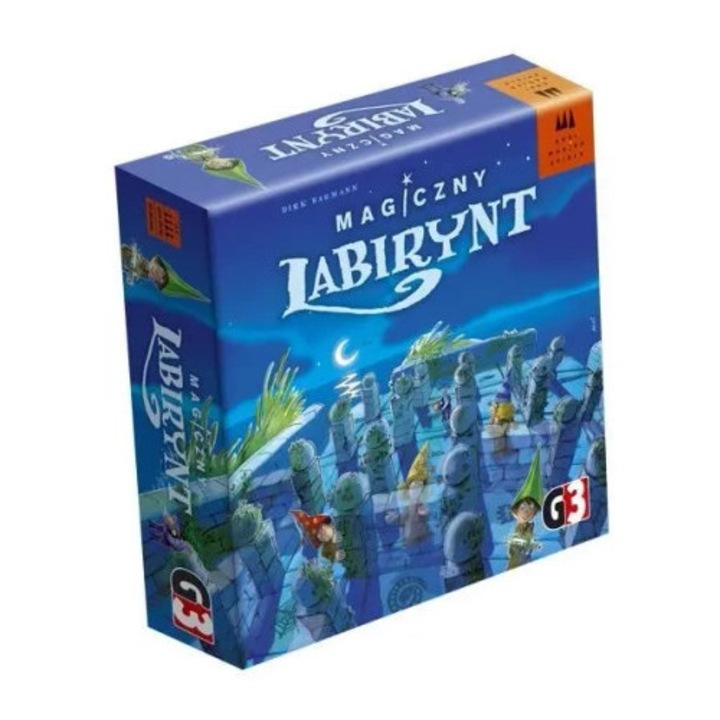 Társasjáték, G3, Magiczny labirynt, 24 fal, 4 varázsló, többszínű, 2-4 játékos, 20-30 perc