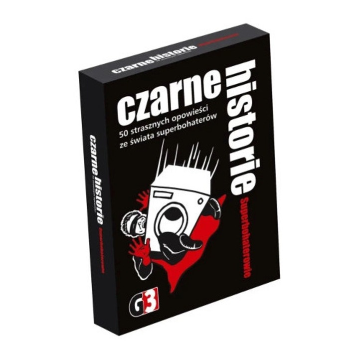 Carti de jocuri de societate, Carti negre - Supereroi, 50 carti, G3