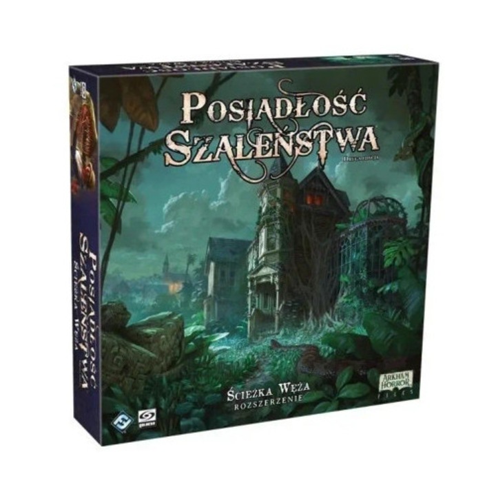 Posiadlosc Szalenstwa: Sciezka Weza, Galakta, set jocuri de societate, 4 figurine, 17 kafli, multicolor