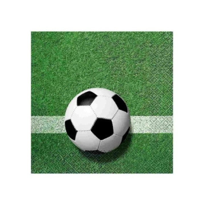 Servetele de hartie Godan fotbal 33x33cm, verde, set 20 bucati
