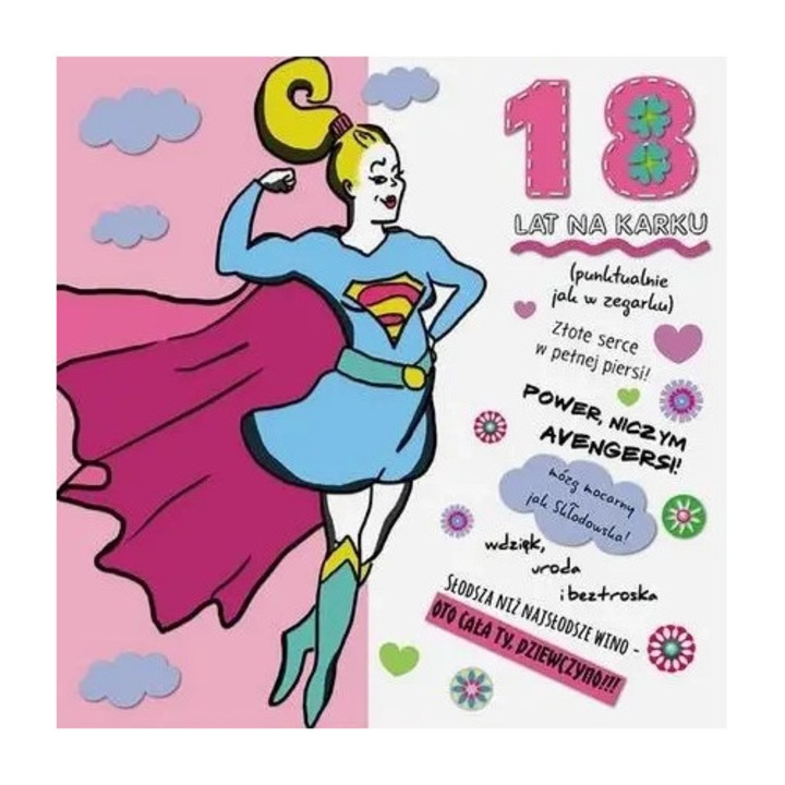 Felicitare Godan Karnet KW Hologram 18 Supermenka