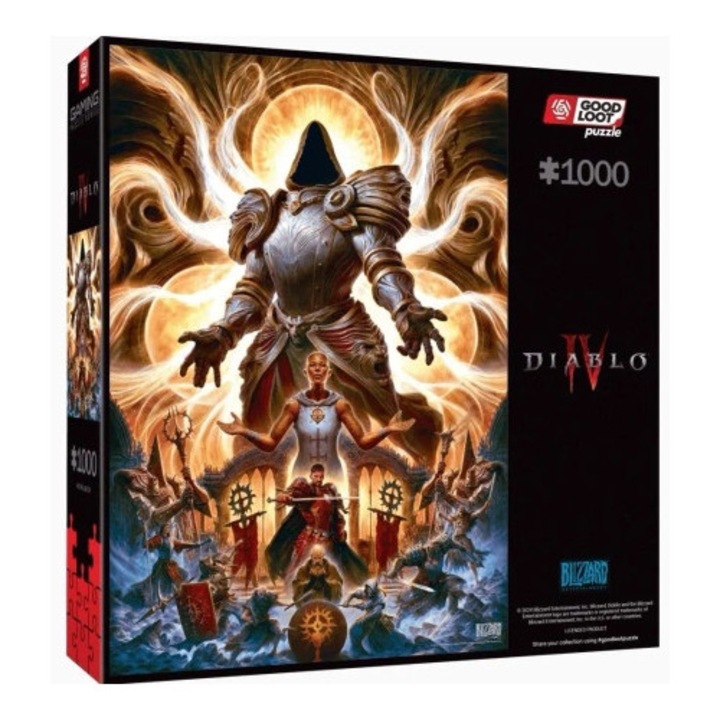 Puzzle 1000 Good Loot Diablo IV Inarius The Father, 48x68cm, többszínű