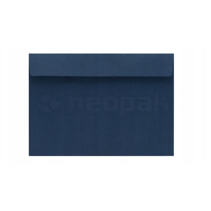 Set Plicuri Decorative, Neopak, Format C5, Gramaj 120 G/M², Executie Din Hartie, Metoda De Inchidere Autocolanta, Calitate Inalta, 162 X 229 Mm, Albastru Inchis, 50 Buc