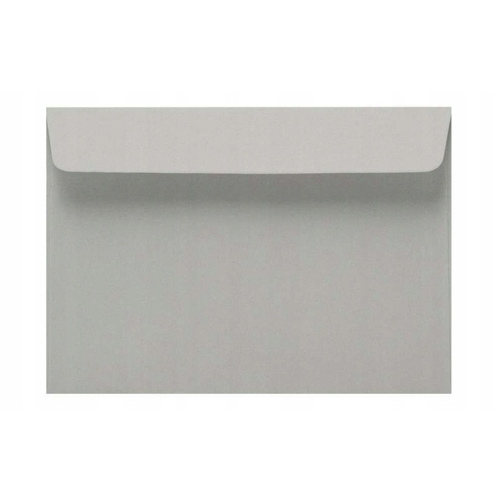 Set Plicuri Decorative, Neoplat, Format C6, Gramaj 120 G/M², Executat Din Hartie, Metoda De Inchidere Autocolanta, Calitate Inalta, 114 X 162 Mm, Gri, 50 Buc