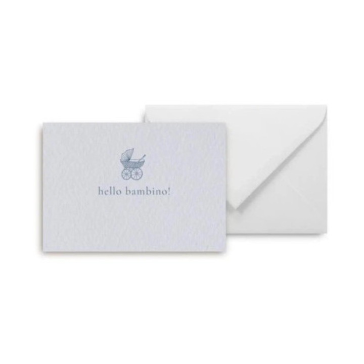 Set mini karti hello bambino, Grupa Kreatywna, 105x148mm, 300g, albastra