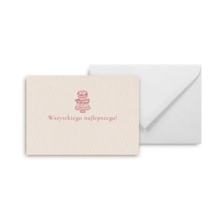 Mini kartka, Grupa Kreatywna, 105x148mm, 300g, cu plic alb