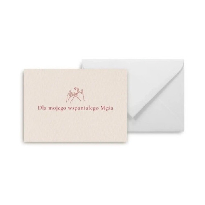 Mini kartka pentru sot, Grupa Kreativa, 105x148mm, hartie 300g, cu envelopa alba