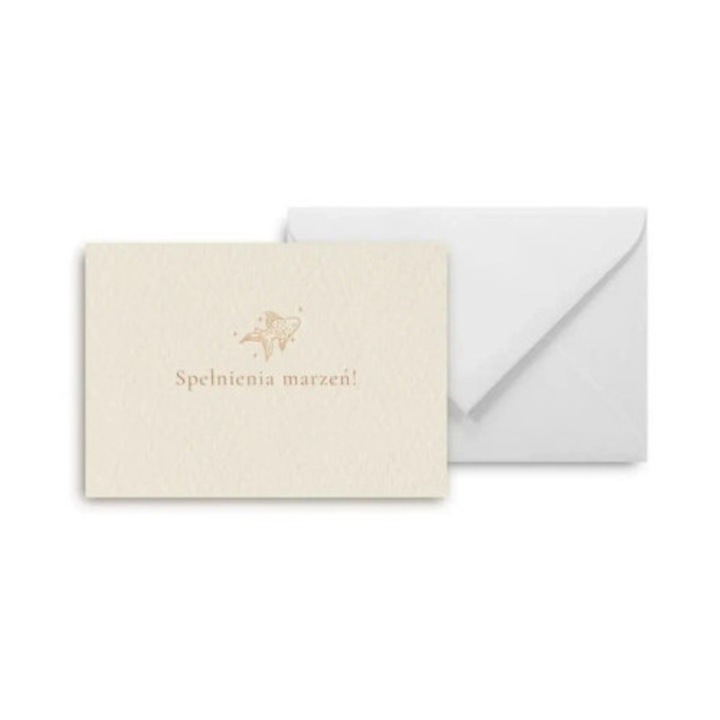 Mini kartka Spelnienia marzen, Grupa Kreativa, 105x148mm, 300g, cu plic alb