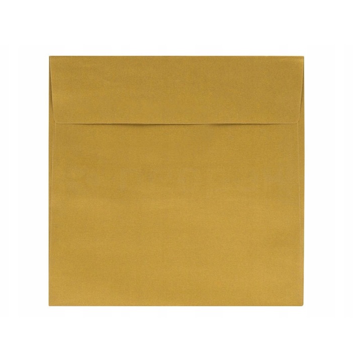 Set Plicuri Decorative, Neopren, Format K4, Gramaj 120 G/M², Executate Din Hartie, Metoda De Inchidere Autocolanta, Calitate Inalta, 165 X 165 Mm, Aurii, 50 Buc