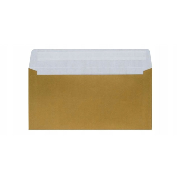 Set Plicuri Decorative, Neoplat, Format Dl, Gramaj 120 G/M², Executie Din Hartie, Metoda De Inchidere Autocolanta, Calitate Inalta, 110 X 220 Mm, Galben, 50 Buc