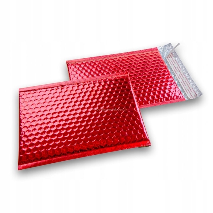 Set Plicuri Cu Bule Metalice C13, Neopak, Format C13, Dimensiuni Interioare 150 X 215 mm, Dimensiuni Exterioare 170 X 225 mm, Inchidere Hk Banda Adeziva, 170 x 225 mm, Rosu, 100 Buc